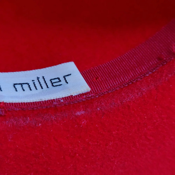 Vintage Felt Wool Fedora Style Hat • Velvet Band - Picture 10 of 10